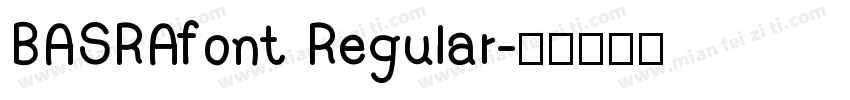 BASRAfont Regular字体转换